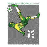 Pôster - Pearl Jam São Paulo Morumbi - Decora 33 Cm X 48 Cm
