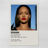 Poster 30x45cm Rihanna - Artistas Pop - 12