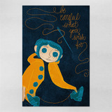 Poster 60x90cm Coraline - Filmes - Infantis 91