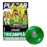 Poster Palmeiras Tricampeão Paulista 2024 Bola Palmeiras 