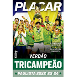 Poster Placar Palmeiras-tricampeão Paulista 2024