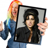 Poster Quadro Com Moldura Amy Winehouse 02 A4 30x21cm