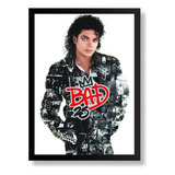 Poster Quadro Michael Jackson Moldura 33x43cm #10