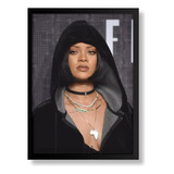 Pôster Quadro Rihanna Moldura Com 33x43 #1
