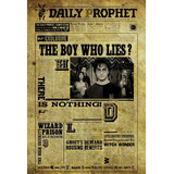 Poster Retrô Daily Prophet Harry Potter- Decor 33 Cm X 48 Cm