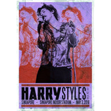 Poster Retrô Harry Styles Live On Tour 30x42cm Plastificado