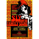 Pôster Retrô Sly & The Family Stone Concert - 33 Cm X 48 Cm