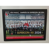  Pôster São Paulo Campeão Super Copa Do Brasil 2024 C/vidro