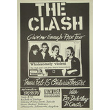Poster Vintage The Clash Concert 30x45cm Cartaz Plastificado