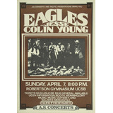 Poster Vintage The Eagles Concert 30x45cm Cartaz Plastificad