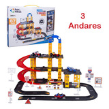 Posto De Gasolina Garagem 3 Andares Pais & Filhos Carrinho Brinquedo Infantil Corrida