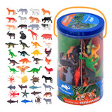Pote De Bichos 48 Animais Brinquedo Animal Planet Original