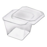 Pote Plástico Resistente Microondas 250ml Prafesta Kit 100un