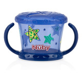 Pote Porta Lanchinho Nuby Biscoito 12+ Infantil Azul Nb05564