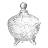 Potiche Cristal Transparente Havaí Elegante Lindo Decoração