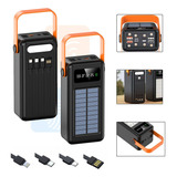 Power Bank 30000mah Portátil Carregamento Com Luz E 4cabo
