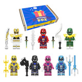 Power Ranger Melhor Brinquedo Blocos De Montar Letsgo Kit 7p
