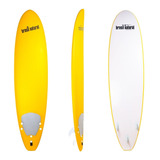 Prancha De Surf Soft 7'2 Funboard + Deck + Quilhas + Leash