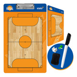 Prancheta Tatica Futebol Treino Futsal Campo Dois Lados Kit
