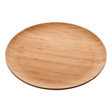 Prato De Bambu Verona Redondo Mesa Posta 27cm Lyor 1497