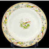Prato Decorativo Em Porcelana Inglesa Cenas Pássaro