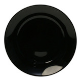 Prato Para Sobremesa De Vidro Opalino Black 19cm Luminarc