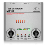 Pre Amplificador Valvulado Behringer Tube Ultragain Mic 100 110v