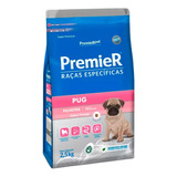 Premier Raça Específica Pug Cão Filhote Peq Frango 2,5kg