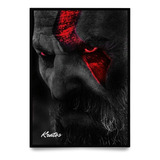 Presente De Natal God Of War Quadro 21x30cm Decoração Mdf
