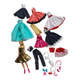 Presente Dia Das Crianças Kit Roupa Boneca Barbier +colar+p