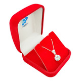 Presente Dia Das Mães Colar+pingente Ponto Luz Prata925 