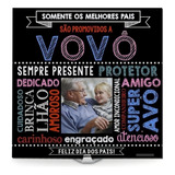 Presente Dia Dos Pais Azulejo Papai Herói Foto Frase 20x20cm