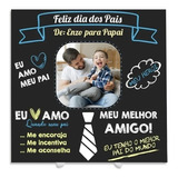 Presente Dia Dos Pais Personalizado Azulejo Com Foto/frases.