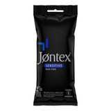 Preservativo Lubrificado Sensitive Jontex Pacote 6 Unidades