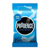 Preservativo Lubrificado Ultra Sensível Prudence Pacote 3 Unidades