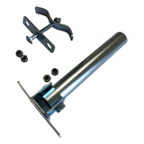 Presilha Canote P Prender Banco Mobilete Bagageiro Bicicleta Cor Prateado Gtx Kit Mobilete
