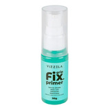Primer Grip Fix Gel Vizzela 30g Hidratante Fixador Maquiagem Verde Claro
