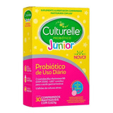 Probiotico Infantil Culturelle Junior 30 Cpr Mastigáveis Sabor Sem Sabor