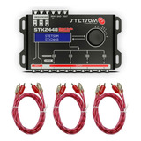 Processador Áudio Digital Stetsom Stx2448 + 3 Cabos Rca 1m