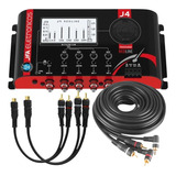 Processador Audio Jfa J4 Redline +cabo Rca 5m + 2 Cabo Y