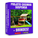 Projeto Casinha De Madeira Suspensa Com Balanço E Playground