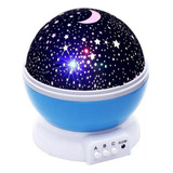 Projetor Abajur Estrelas Galaxy 360º Azul