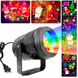 Projetor Led De Luzes De Natal Com Decoração De 16 Slides