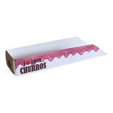 Promoção Embalagem Para Churros Interno Gourmet- Rosa- 500un