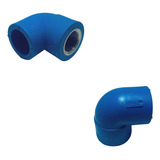 Promoção Kit 6 Joelhos Misto Ppr 25mm1/2 Azul Ar Comprimido