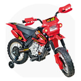 Promoção Super Moto Elétrica Infantil Motocross Vermelho 6v 