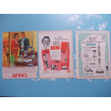 Propaganda Vintage - Arno (kit De 3) Enceradeira. Aspirador