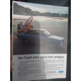 Propaganda Vintage - Corcel/ Ford Corcel Ii Belina/ O Motor