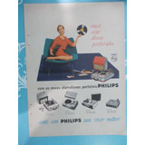 Propaganda Vintage - Vitrolas Eletrofones Portáteis Philips