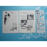 Propaganda Vintage. Gillette Azul. Lâminas Johnson & Johnson